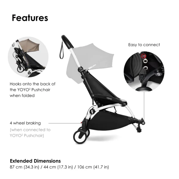 BABYZEN YOYO Connect Frame White - Image 2