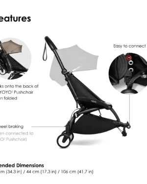 BABYZEN YOYO Connect Frame Black