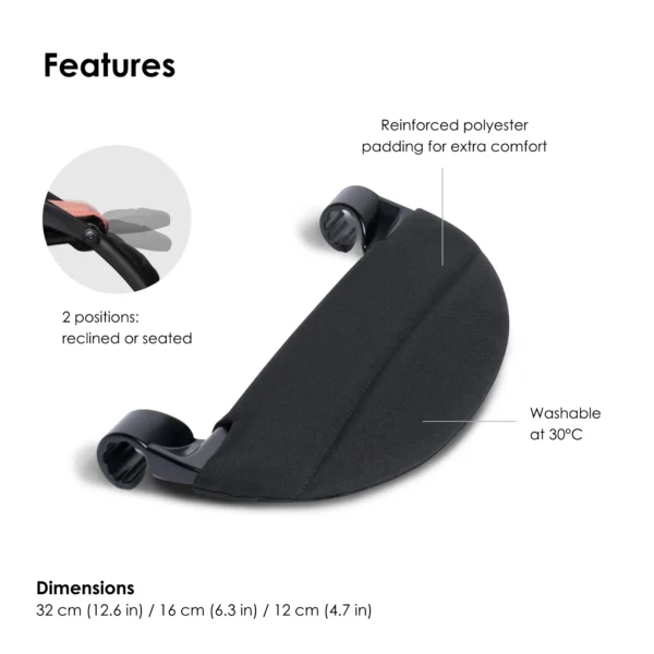 BABYZEN YOYO Leg Rest Black - Image 3