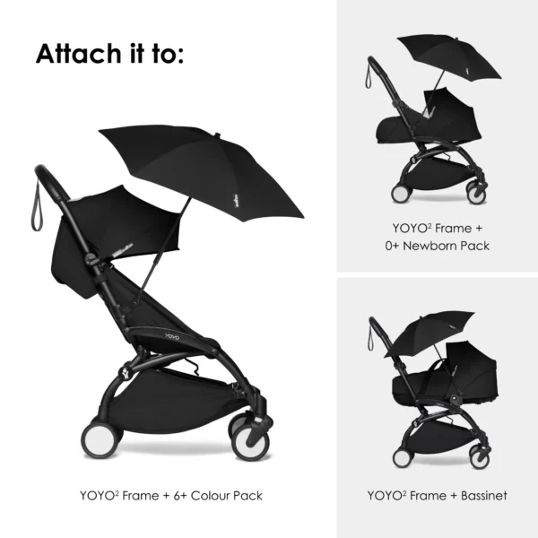 BABYZEN YOYO Parasol Black - Image 4