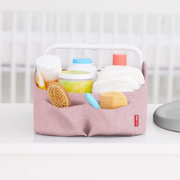 Skip Hop Light Up Diaper Caddy Heather Pink