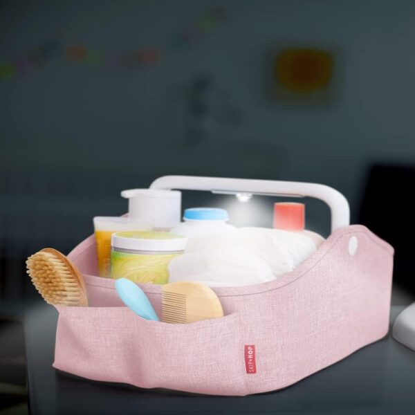 Skip Hop Light Up Diaper Caddy Heather Pink - Image 2