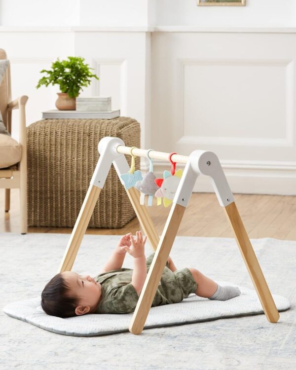 Skip Hop Silver Lining Cloud Wooden Activity Gym White - Image 4