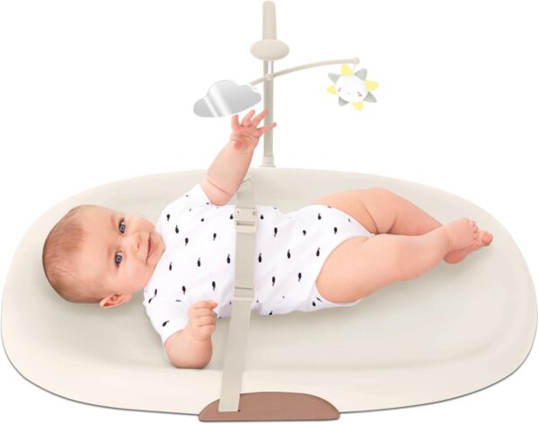 Skip Hop Nursery Style Wipe Clean Changing Pad Oat Beige Brown - Image 4