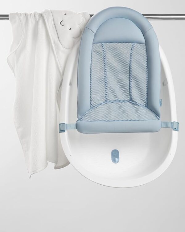 Skip Hop Wave 4 In 1 Bath Tub White Blue - Image 4