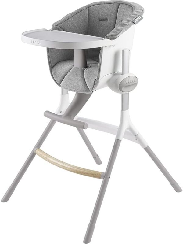 Beaba Highchair Up & Down Grey White - Image 3