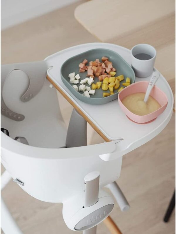 Beaba Highchair Up & Down Grey White - Image 5