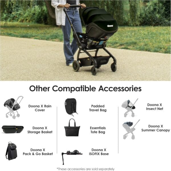 Doona X Infant Car Seat Nitro Black - Image 7