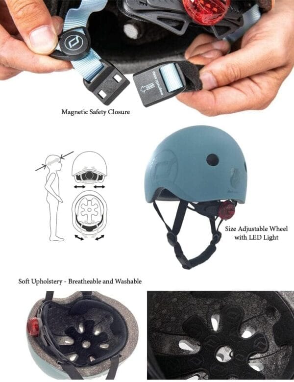 Scoot & Ride Baby Helmet XXS S Steel - Image 5