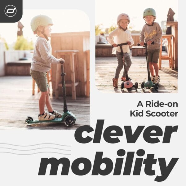 Scoot & Ride Highwaykick 3 LED Forest - Image 2