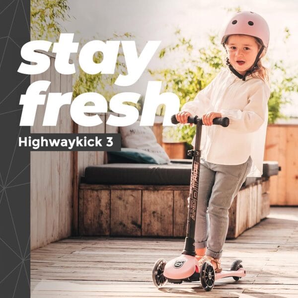 Scoot & Ride Highwaykick 3 LED Rose - Image 4