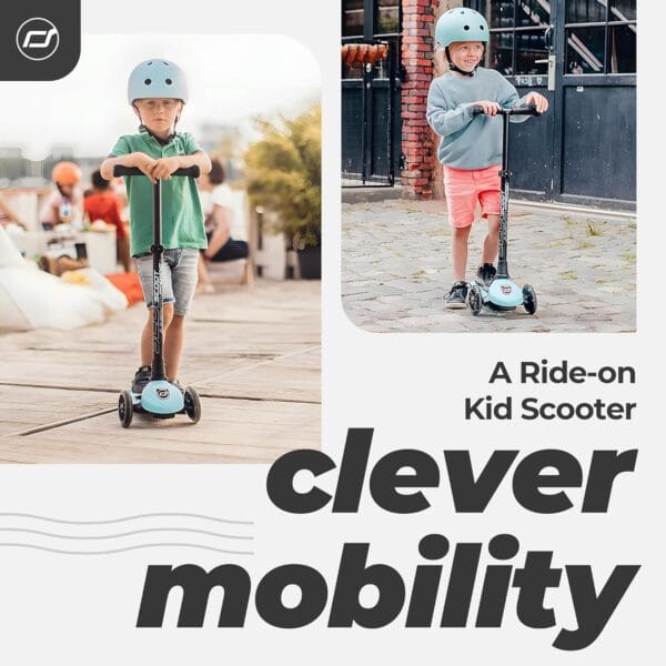 Scoot & Ride Highwaykick 3 LED Blueberry - Image 5