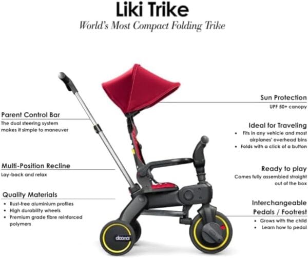 Doona Liki Trike S1 Flame Red - Image 3