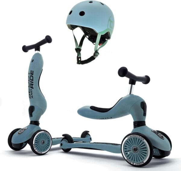 Scoot&Ride 2-in-1 Highwaykick 1 & Helmet XXS-S Steel Bundle - Image 5