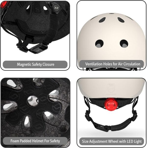 Scoot&Ride 2-in-1 Highwaykick 1 & Helmet XXS-S Ash Bundle - Image 3