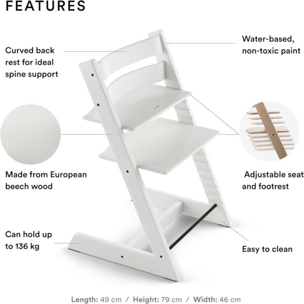 Stokke Tripp Trapp Chair White - Image 3