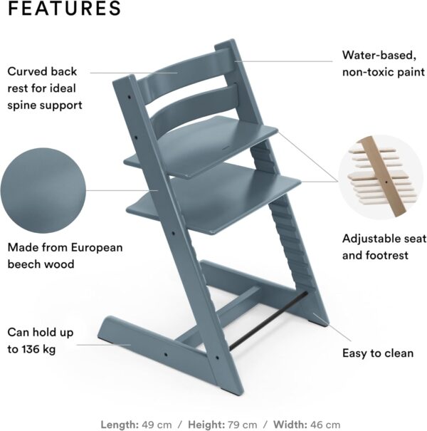 Stokke Tripp Trapp Chair Fjord Blue - Image 2