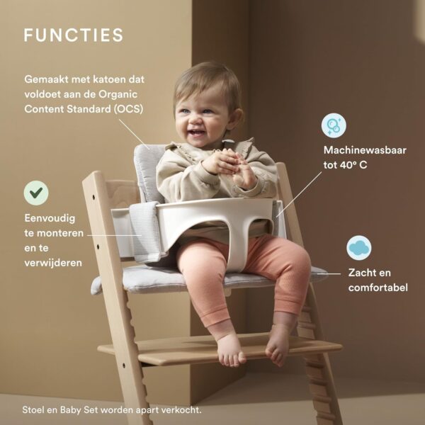 Stokke Tripp Trapp Classic Cushion Wheat Cream - Image 4