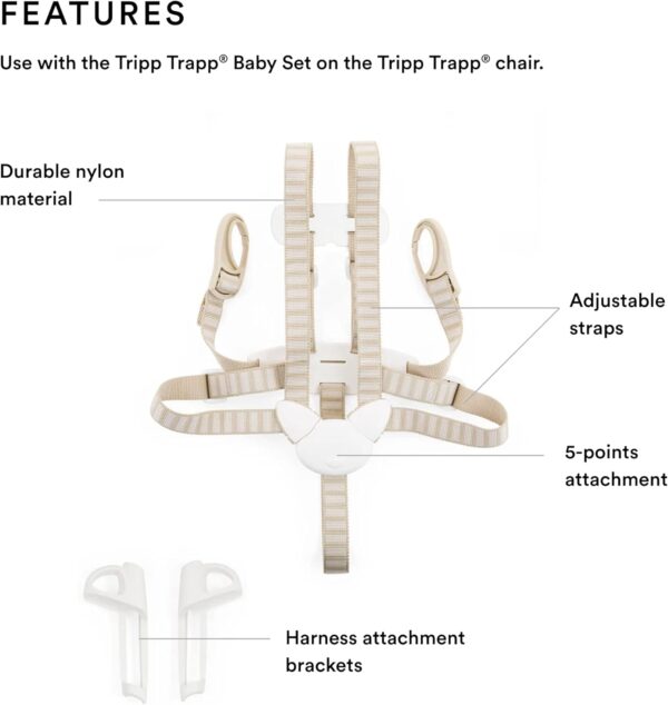 Stokke Tripp Trapp Harness Beige - Image 2