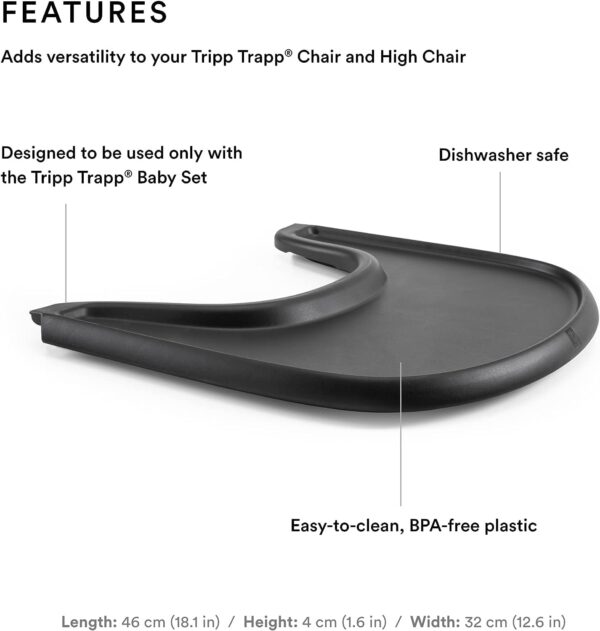 Stokke Tripp Trapp Tray Black - Image 2