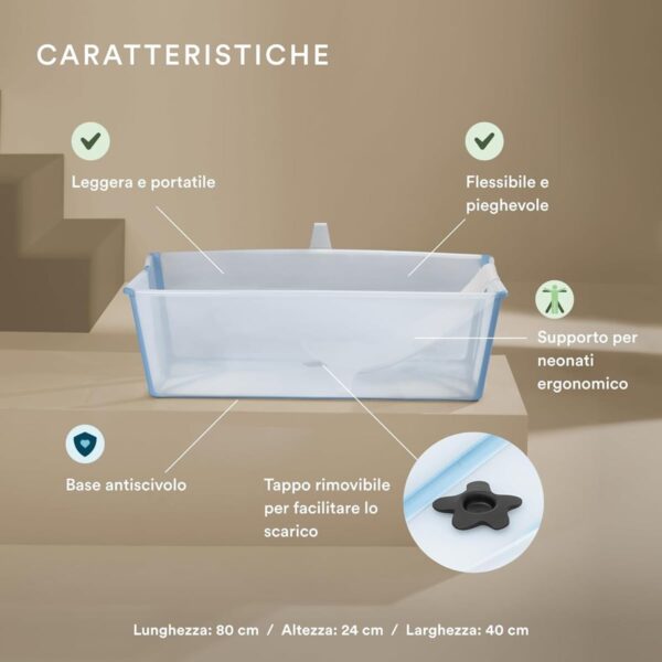Stokke Flexi Bath Bundle Ocean Blue - Image 2