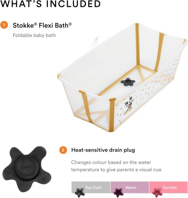 Stokke Flexi Bath Mickey Celebration White - Image 3