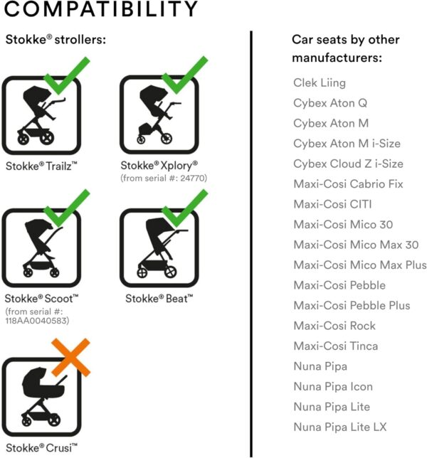 Stokke Xplory X Car Seat Adaptor - Image 4