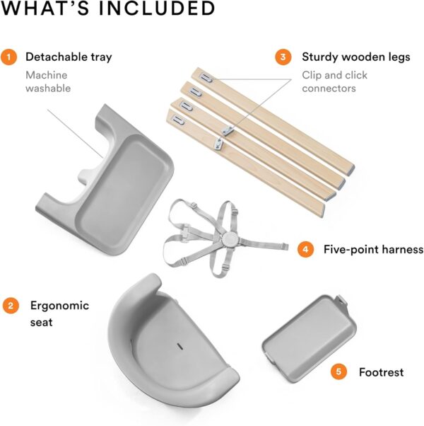Stokke Clikk Highchair Cloud Grey - Image 4