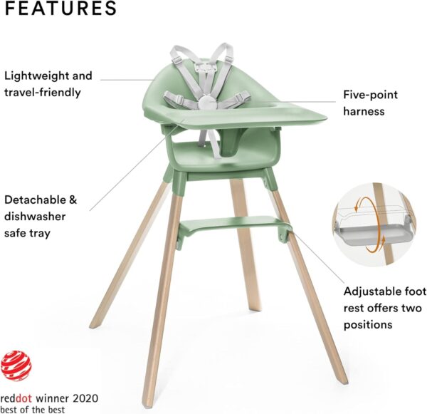 Stokke Clikk Highchair Clover Green - Image 2
