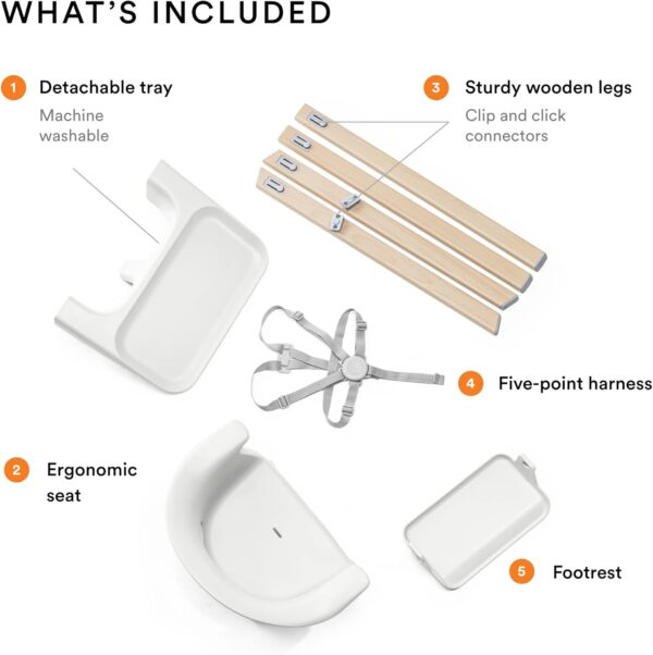 Stokke Clikk Highchair White - Image 2