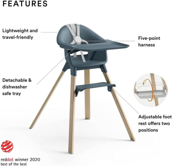 Stokke Clikk Highchair Fjord Blue - Image 2