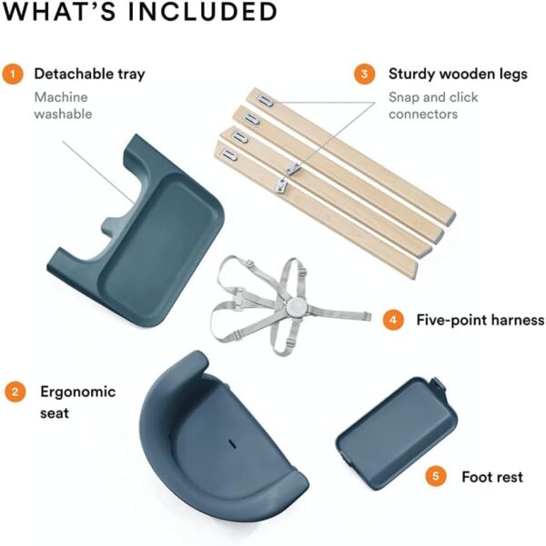 Stokke Clikk Highchair Fjord Blue - Image 3