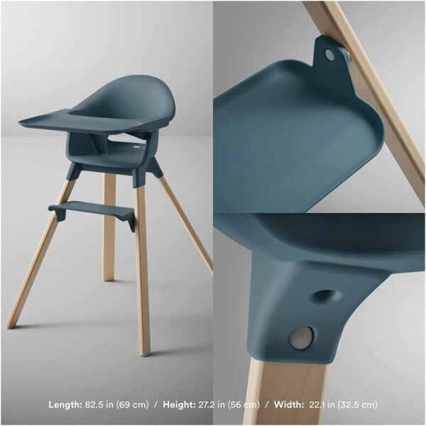 Stokke Clikk Highchair Fjord Blue - Image 4