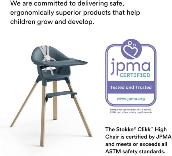 Stokke Clikk Highchair Fjord Blue - Image 5