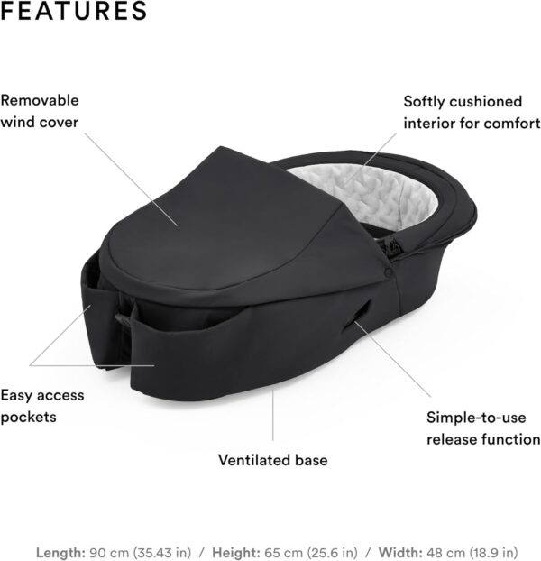 Stokke Xplory X Carry Cot Rich Black - Image 2