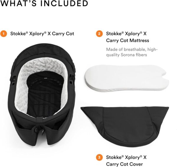 Stokke Xplory X Carry Cot Rich Black - Image 4