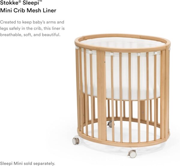 Stokke Sleepi Mini Mesh Liner White - Image 5