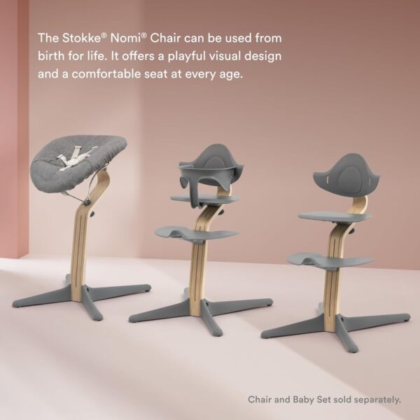 Stokke Nomi Newborn Set Black Grey Pink - Image 2