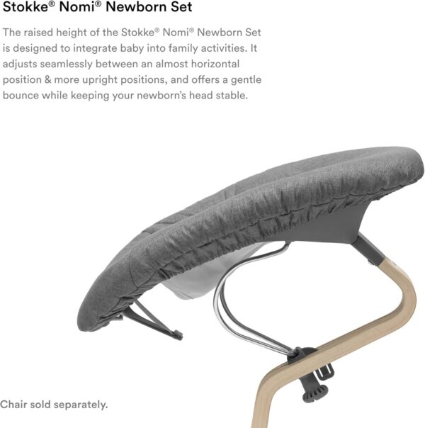 Stokke Nomi Newborn Set Black Grey Pink - Image 3