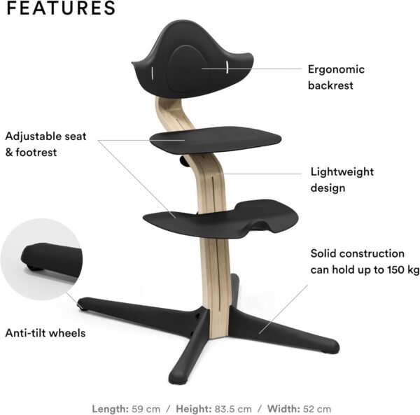 Stokke Nomi Chair Black - Image 3