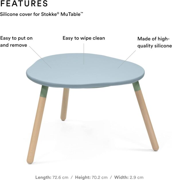 Stokke Mutable Silicone Cover V2 Slate Blue - Image 3