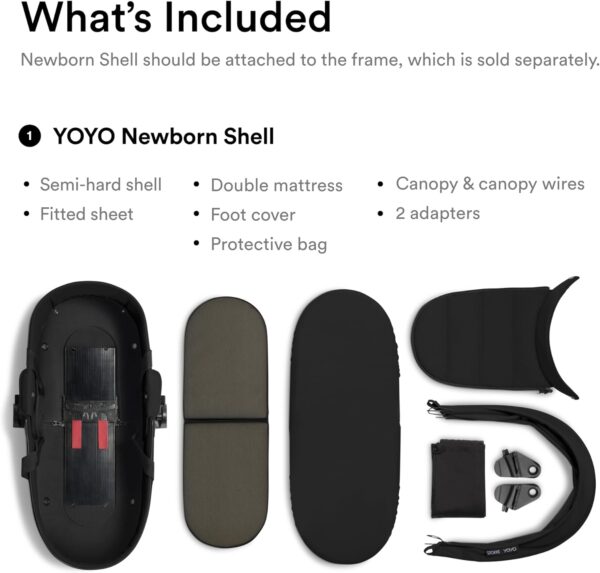 Stokke YOYO newborn shell Black - Image 4