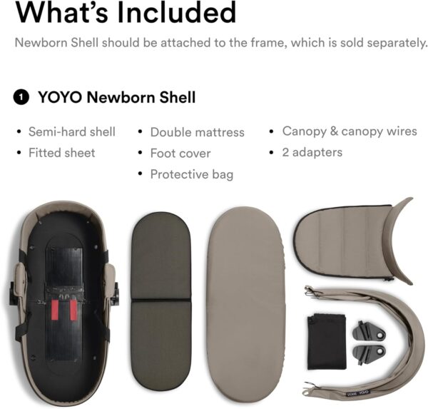 Stokke YOYO newborn shell - Taupe - Image 4
