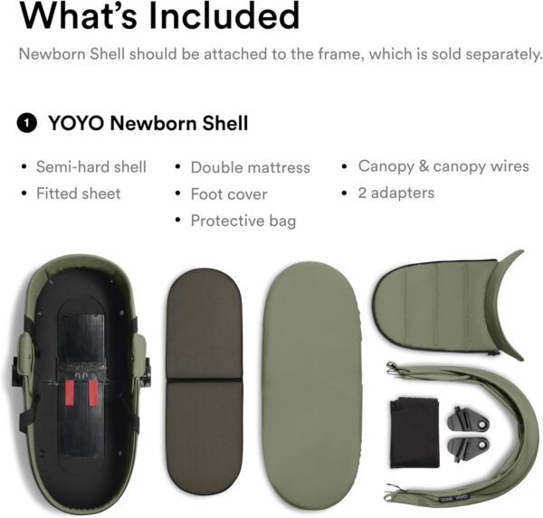 Stokke YOYO newborn shell Olive - Image 3