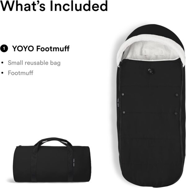 Stokke YOYO Footmuff Black - Image 2