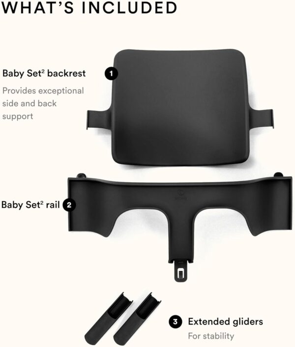 Stokke Tripp Trapp Baby Set V2 Black - Image 2