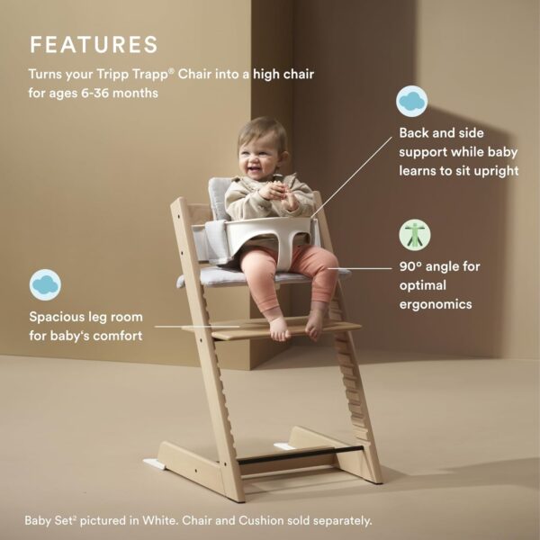 Stokke Tripp Trapp Baby Set V2 Storm Grey - Image 4