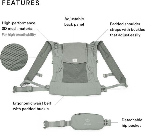 Stokke Limas Carrier Mesh Glacier Green - Image 2