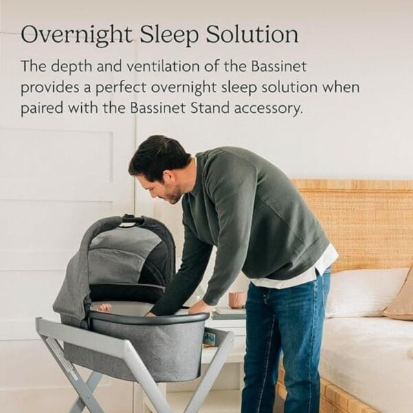 UPPAbaby Bassinet Jake Charcoal Carbon Frame - Image 5