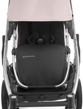 UPPAbaby Cruz V2 Stroller Alice Dusty Pink Silver Frame Saddle Leather